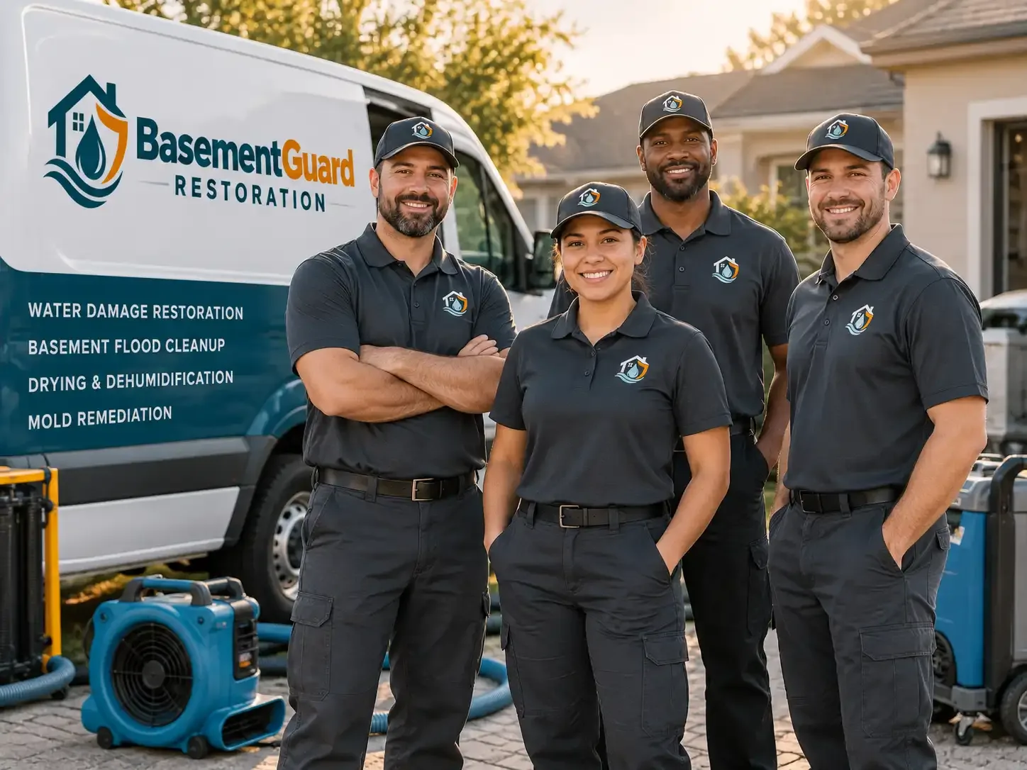 Basement Water Damage Restoration company in Hamshire, TX